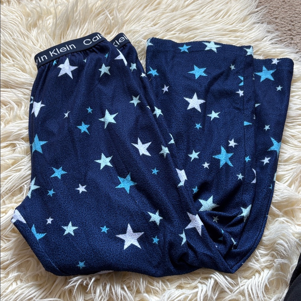 Calvin Klein girls flannel pj bottoms